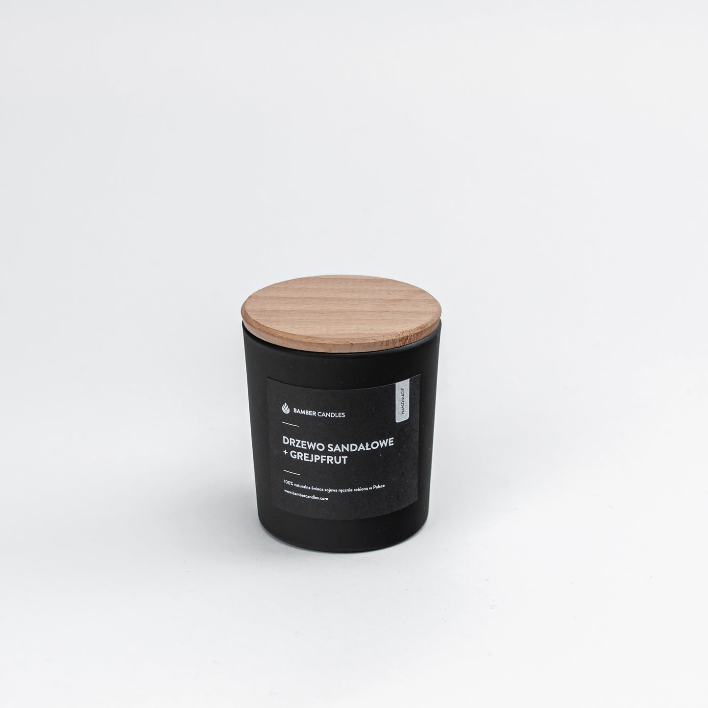 Aromatherapy Candle in Frosted Black Glass