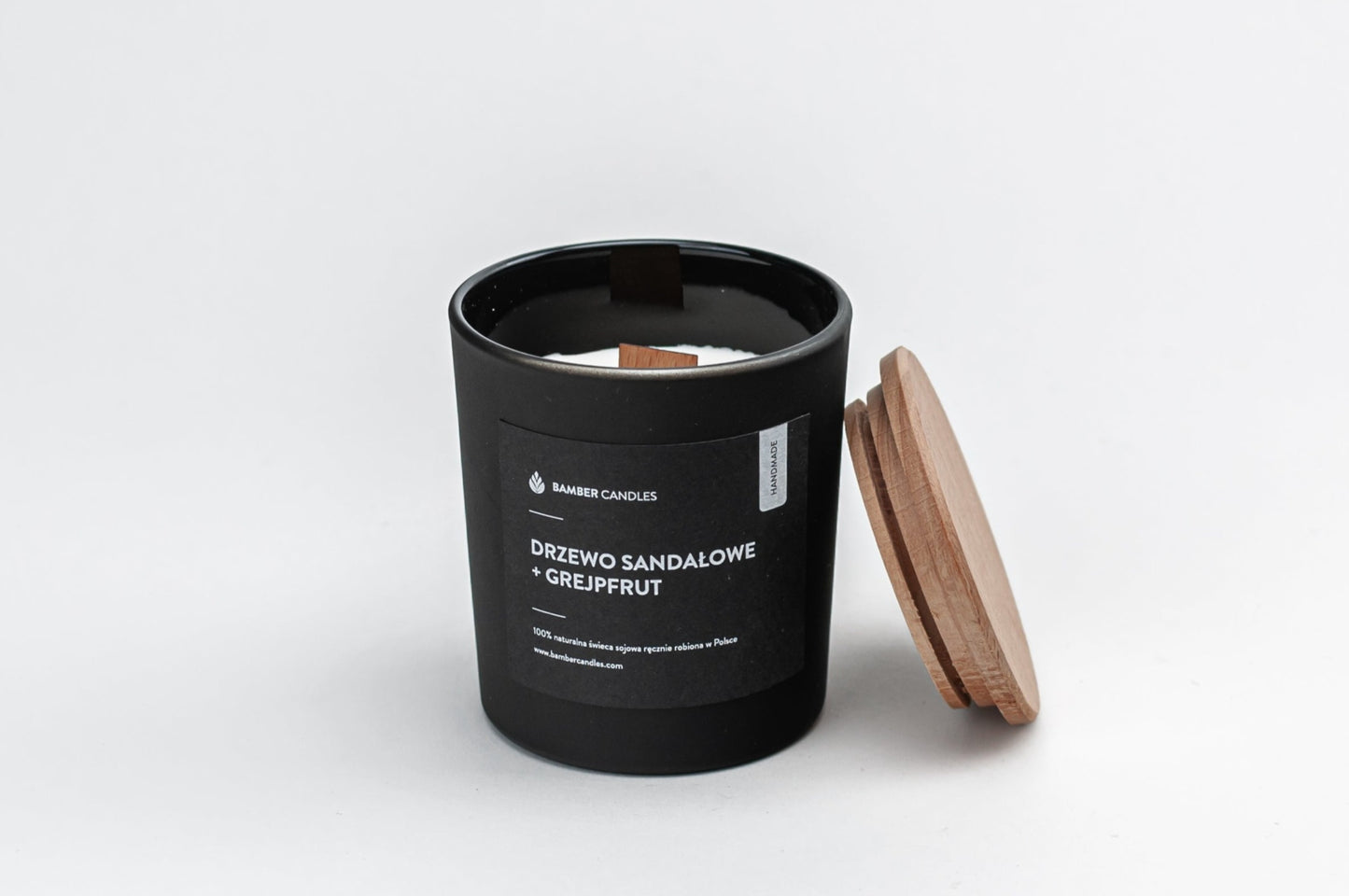 Aromatherapy Candle in Frosted Black Glass