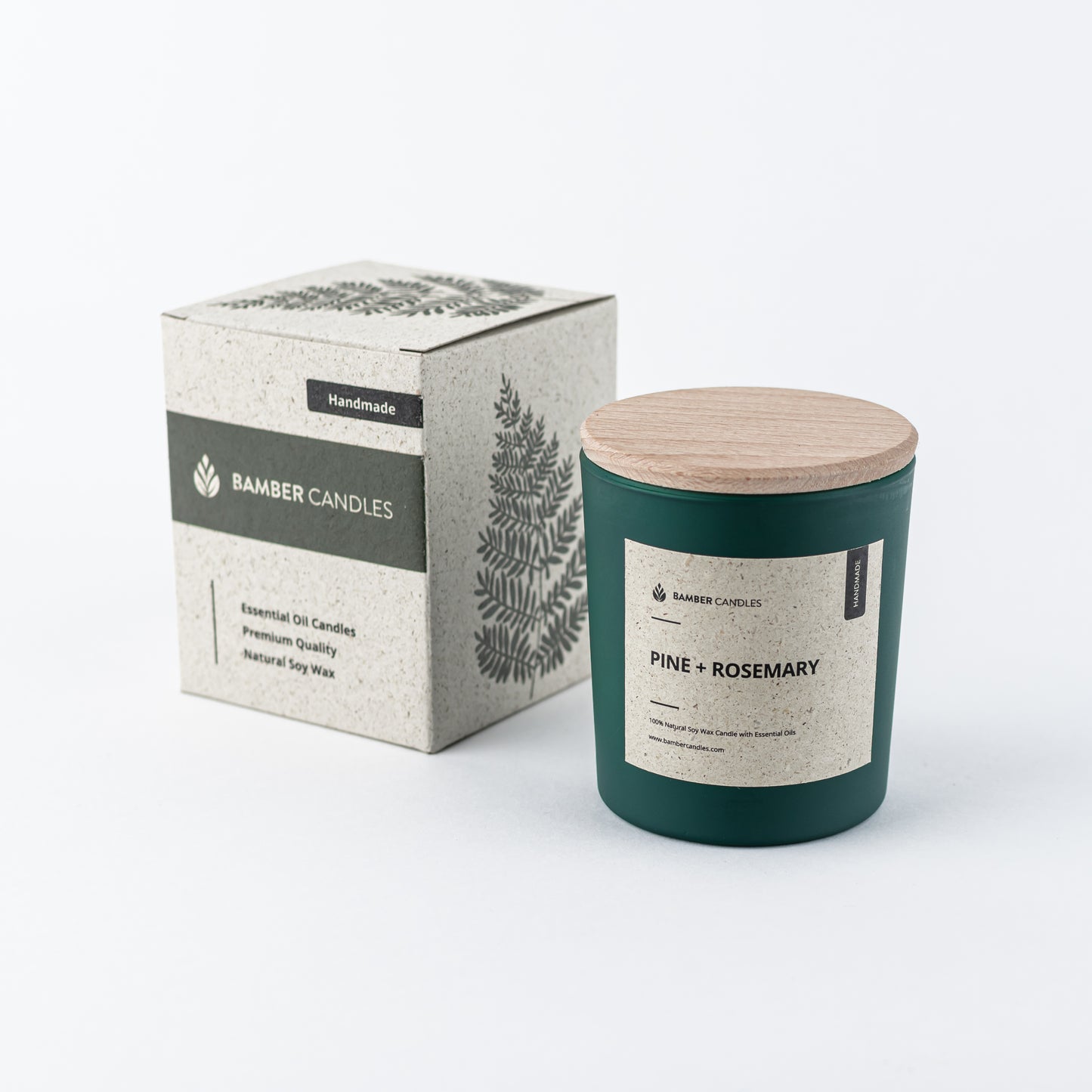 Aromatherapy Candle in Frosted Green Glass