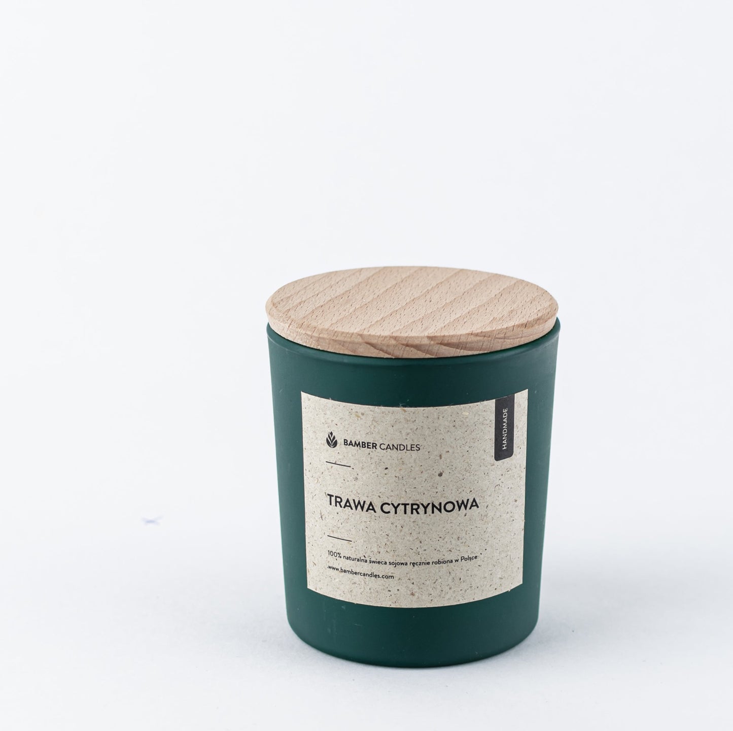 Aromatherapy Candle in Frosted Green Glass