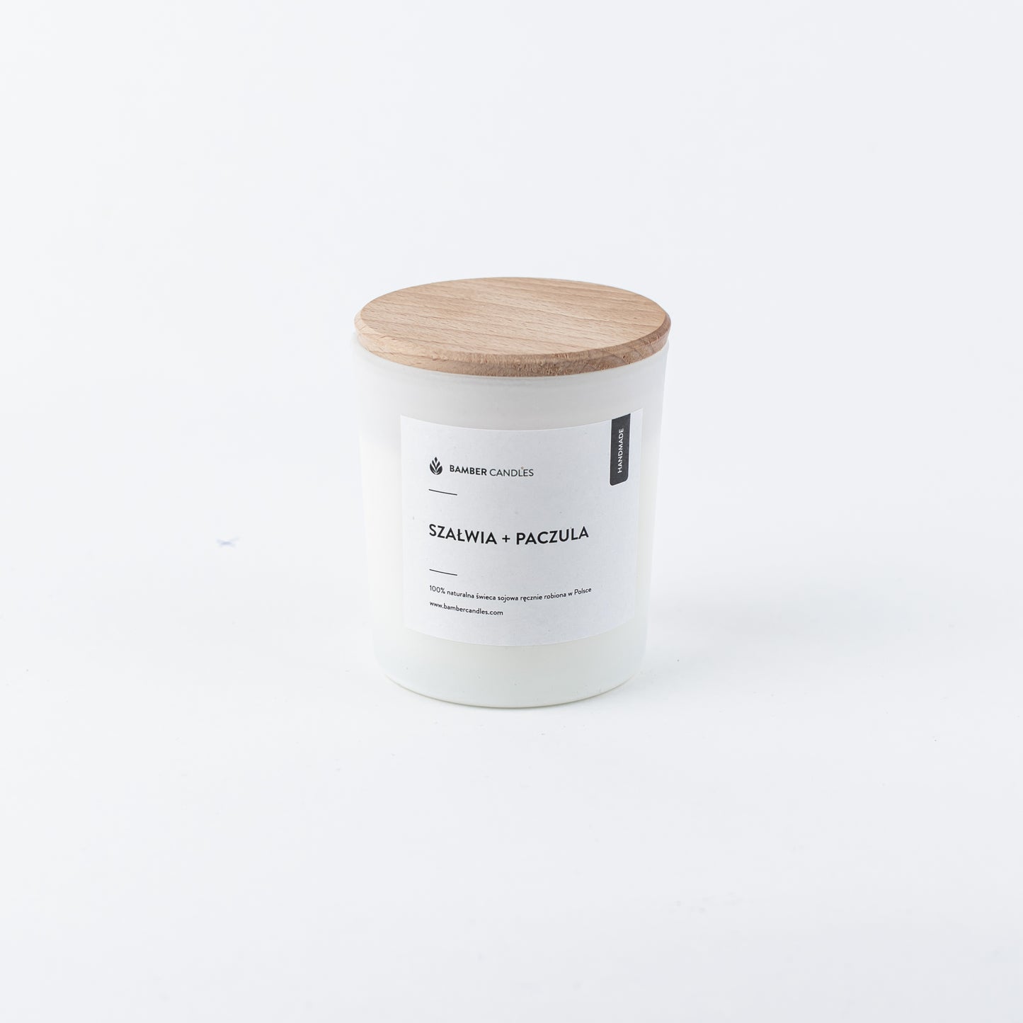 Aromatherapy Candle in Frosted White Glass