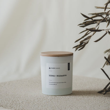Aromatherapy Candle in Frosted White Glass