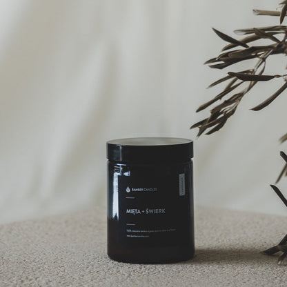 Aromatherapy Candle in Amber Glass